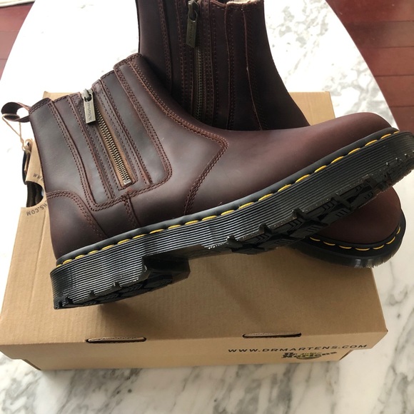 Dr. Martens Shoes - BRAND NEW DR MARTENS ALYSON W/zips Dark brown.